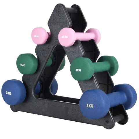 Hantelställ för aerobic-hantlar