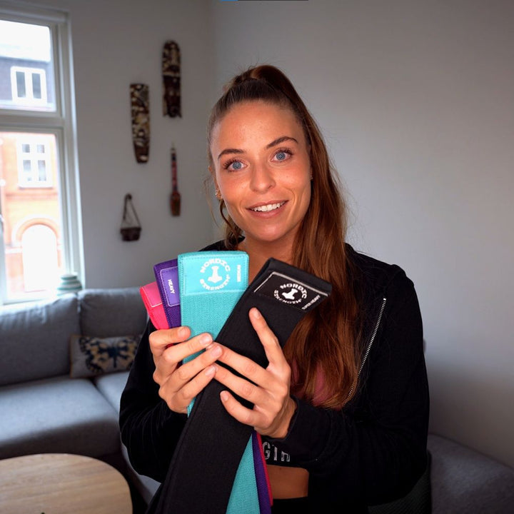 Booty Band 4-pack - Träningsband i bomull/elastan