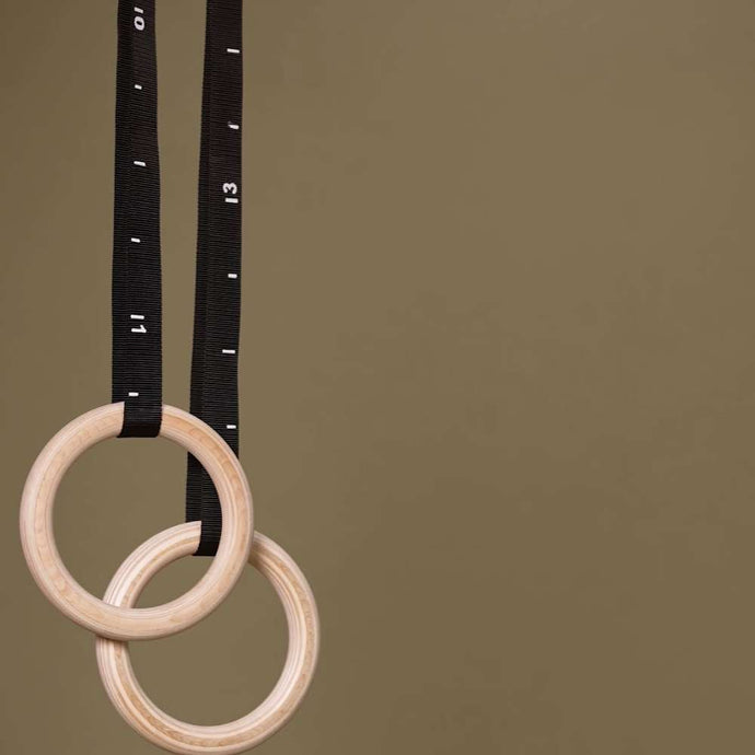 Romerska ringar i trä (1,25") - Nordic Strength