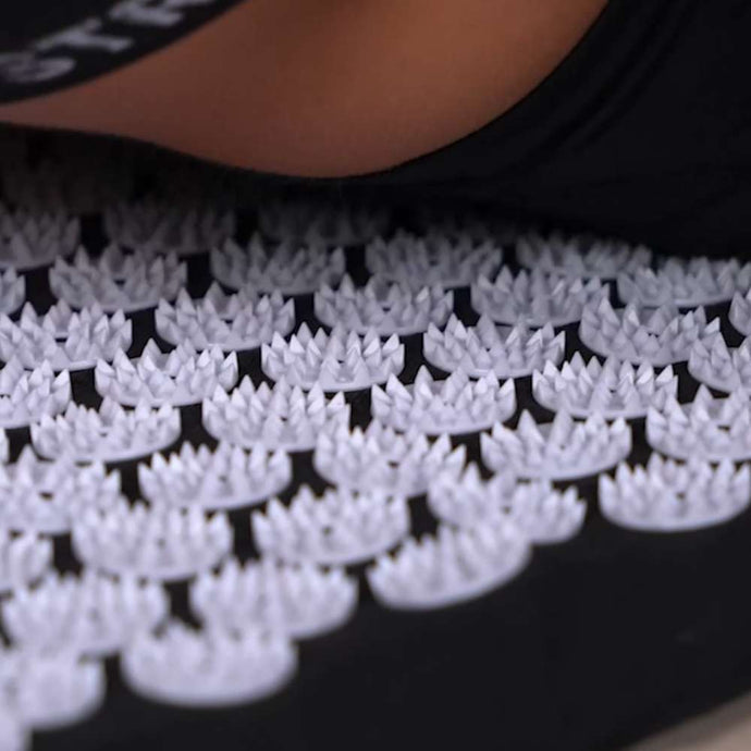 Akupressurmattor inklusive kudde - Svart (sömmatta) - Nordic Strength