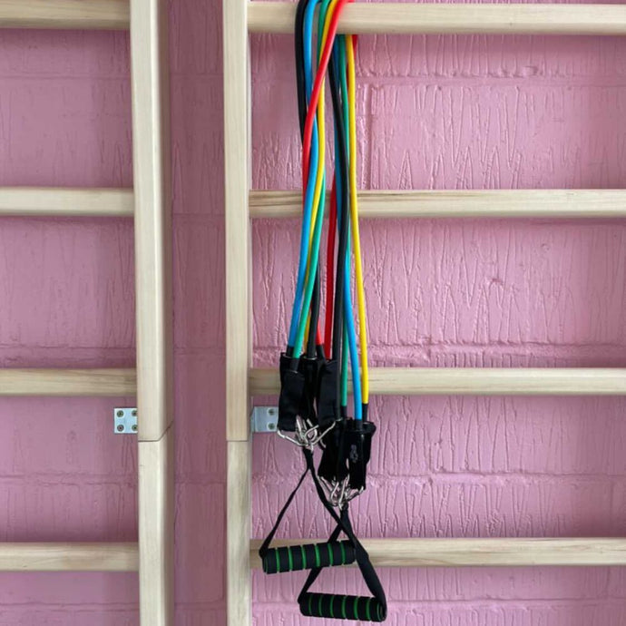 Träningsband med handtag - Komplett hemmaträning set PRO