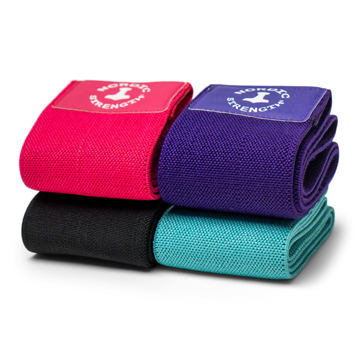 Booty Band 4-pack - Träningsband i bomull/elastan