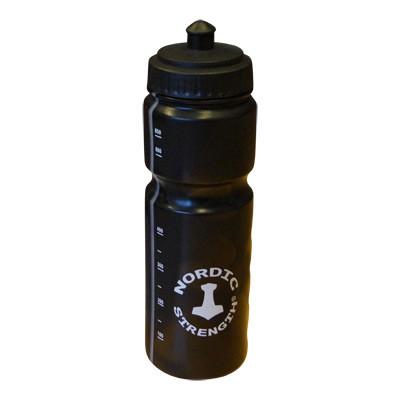 Vattenflaska i svart (700 ml) - Nordic Strength