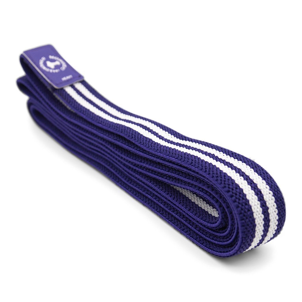 Strength band i bomull/elastan - Hård & Lila (15-27 kg)