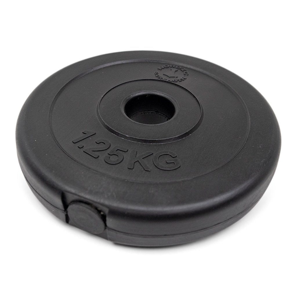 Viktskiva i hård plast 1,25 kg (30 mm)