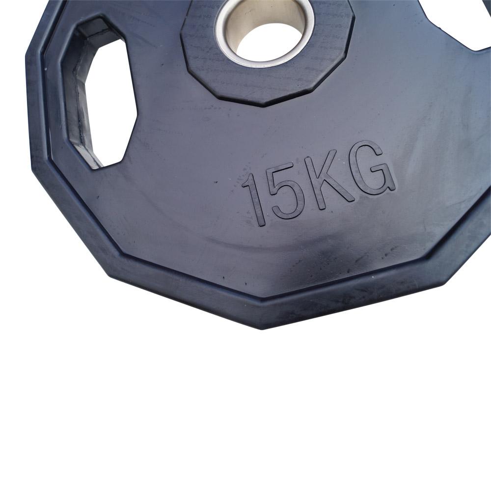 Viktskiva 15 kg - 50 mm Svart/12kantig