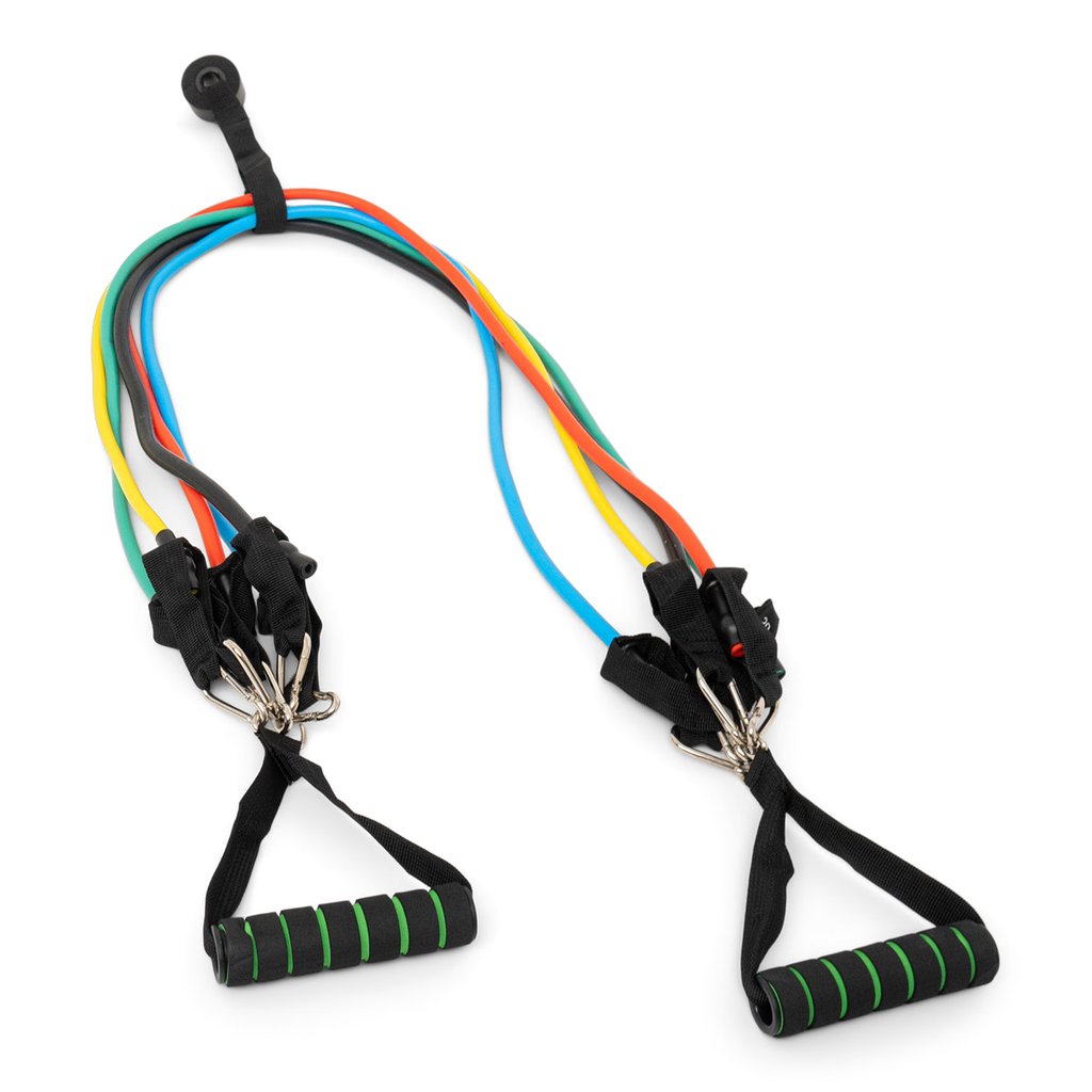 Träningsband med handtag - Komplett hemmaträning set PRO