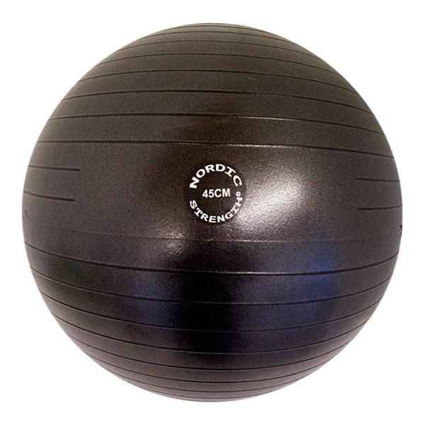 Träningsboll 45cm - Nordic Strength (Black Edition)