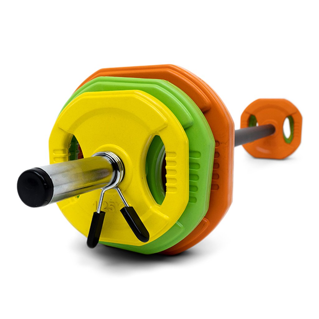 Aerobic viktstångsset 20 kg (färgad) från Nordic Strength