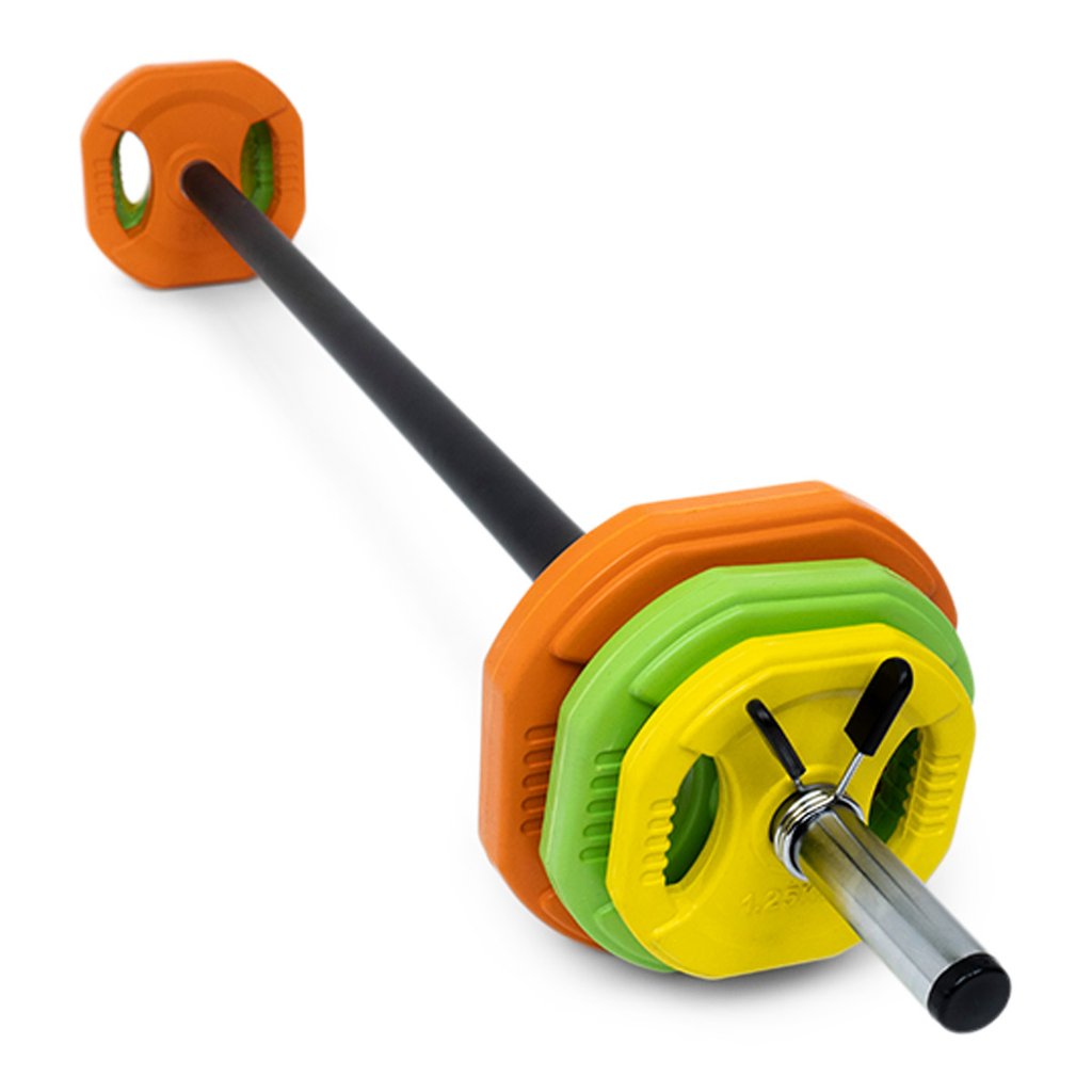 Aerobic viktstångsset 20 kg (färgad) från Nordic Strength