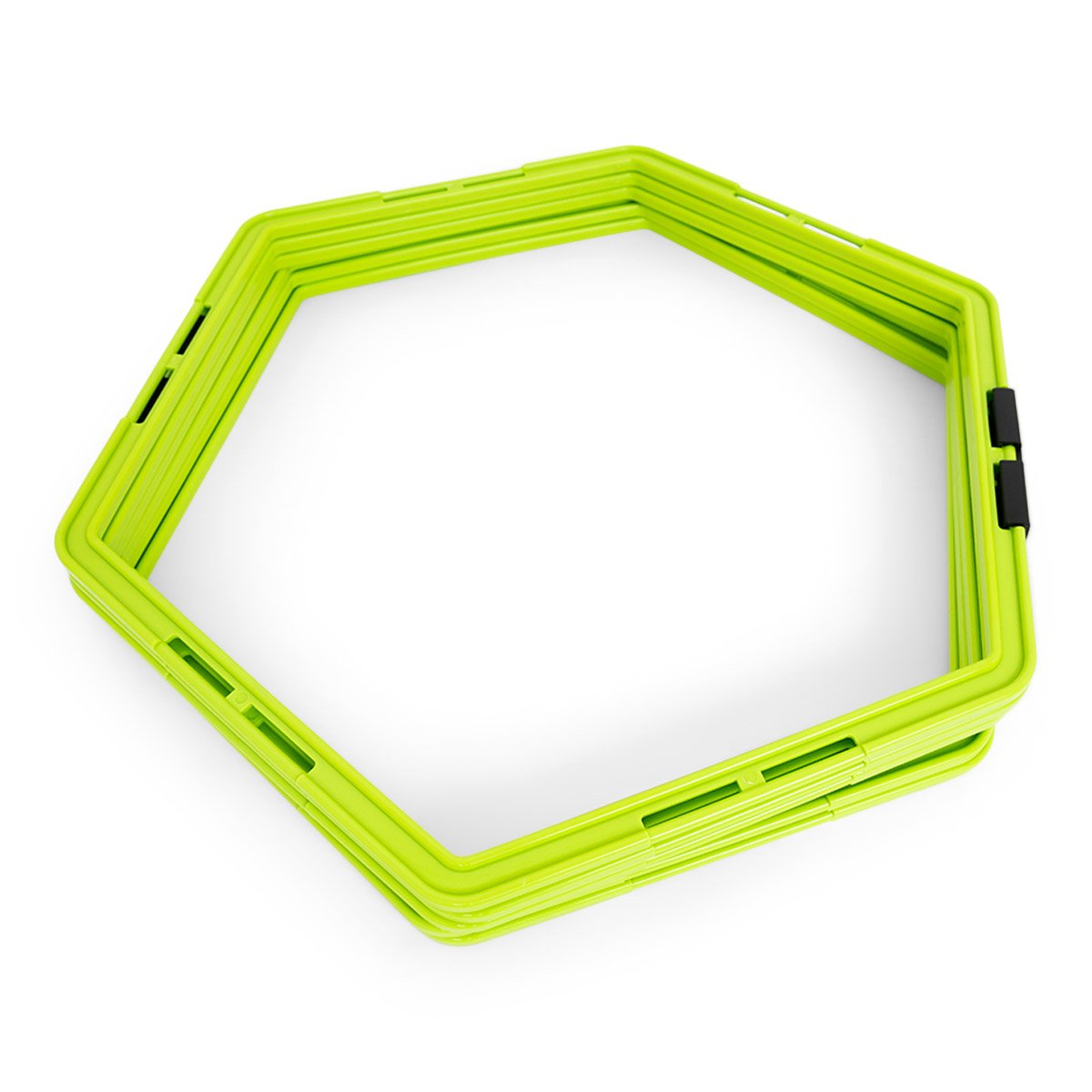 Hex agility stege (6 kantad agility ladder) - Grön