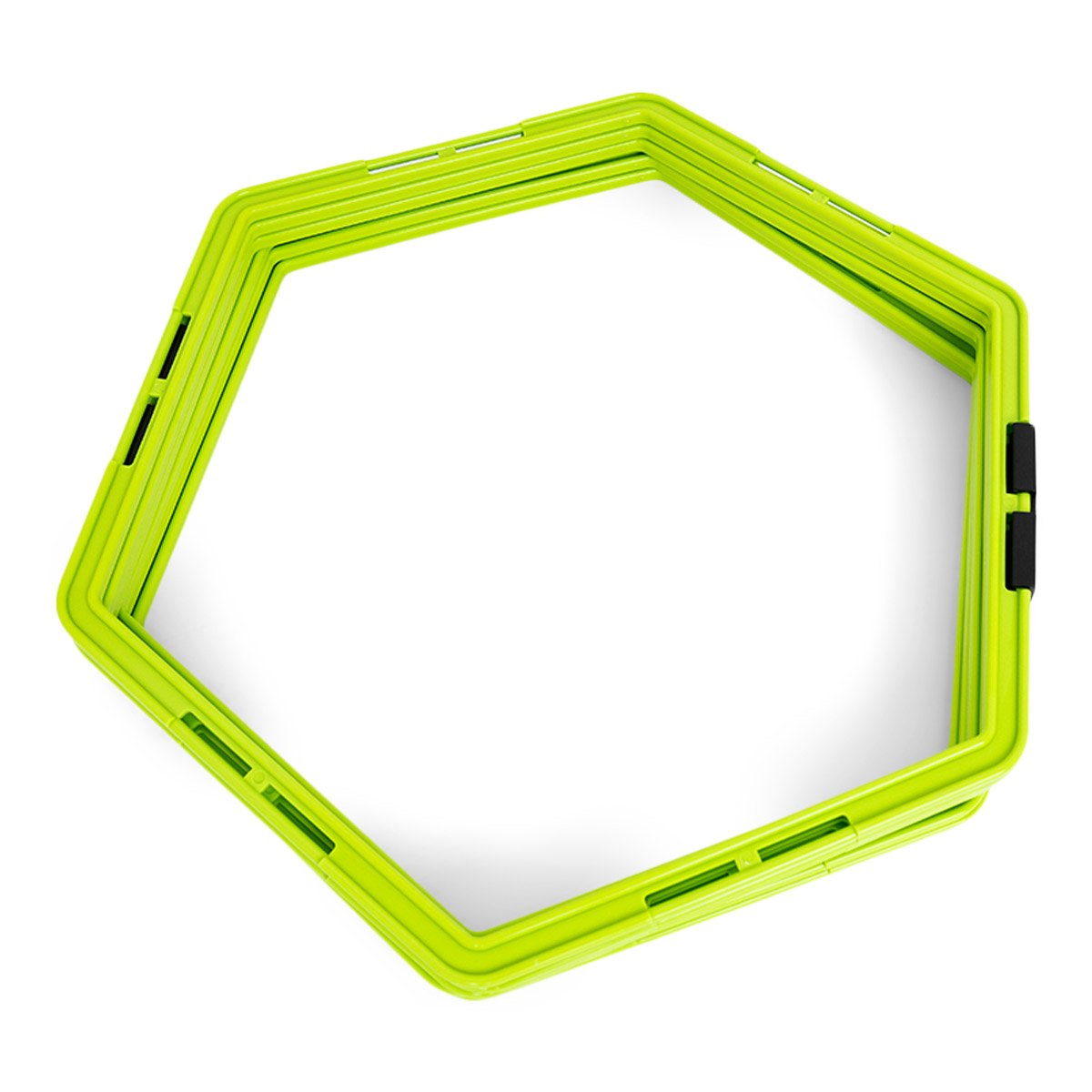 Hex agility stege (6 kantad agility ladder) - Grön