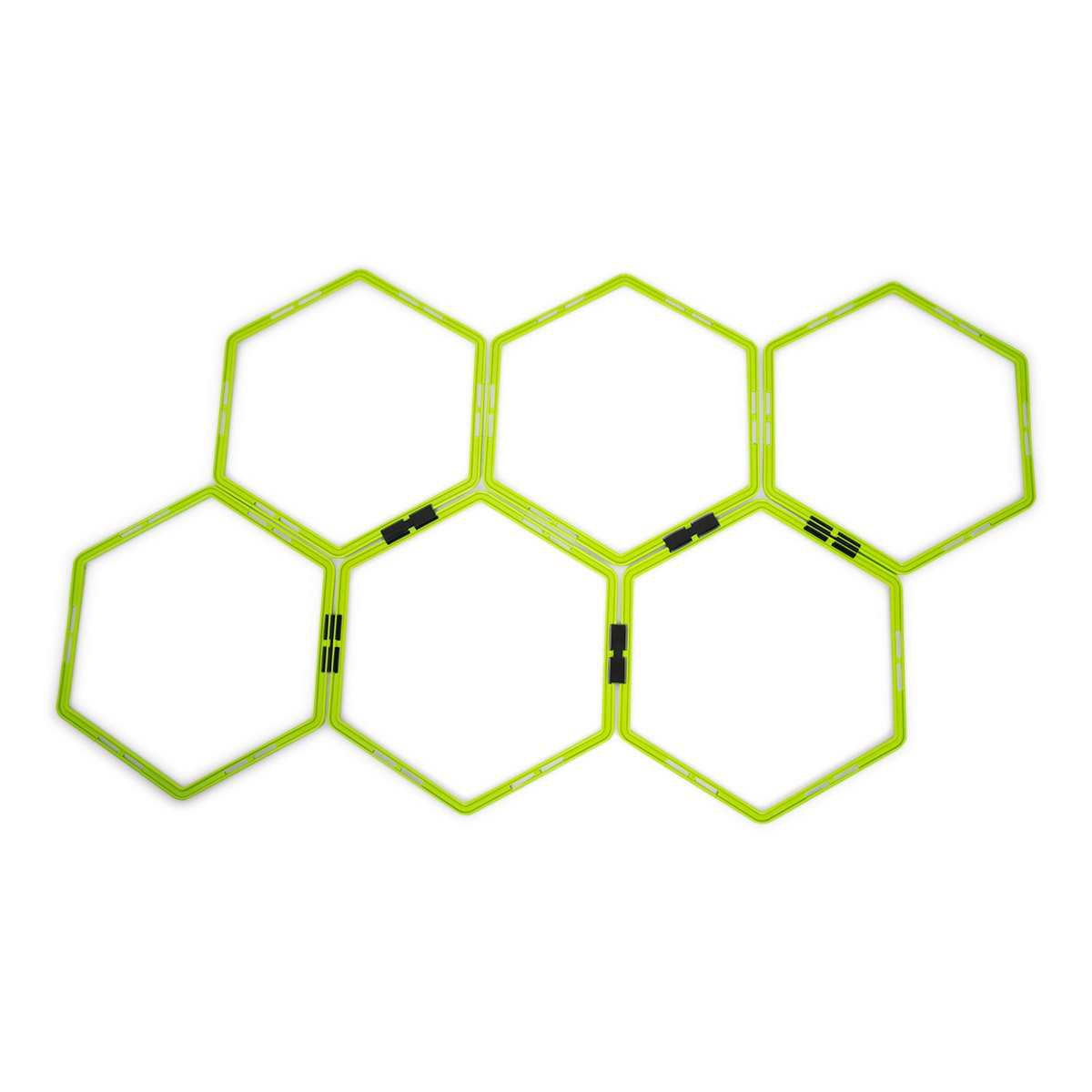 Hex agility stege (6 kantad agility ladder) - Grön