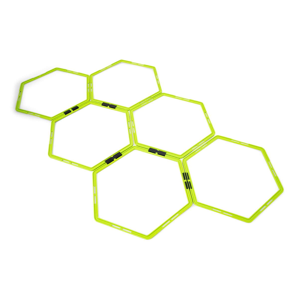 Hex agility stege (6 kantad agility ladder) - Grön