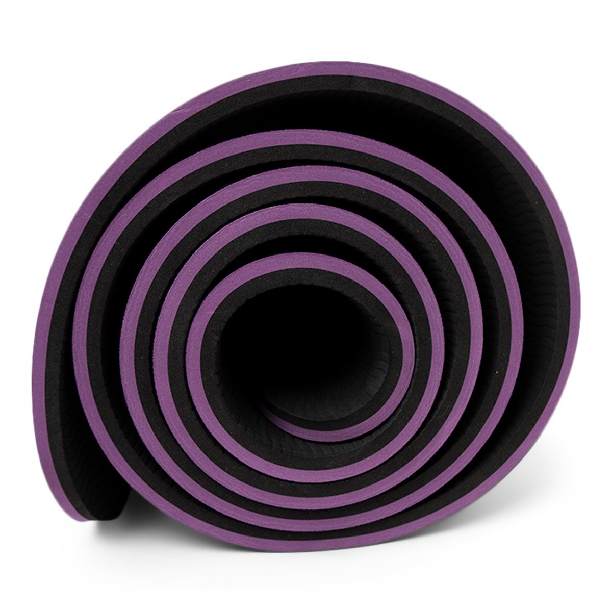 Yogamatta 10 mm (Svart / Lila + bärrem) - Nordic Strength