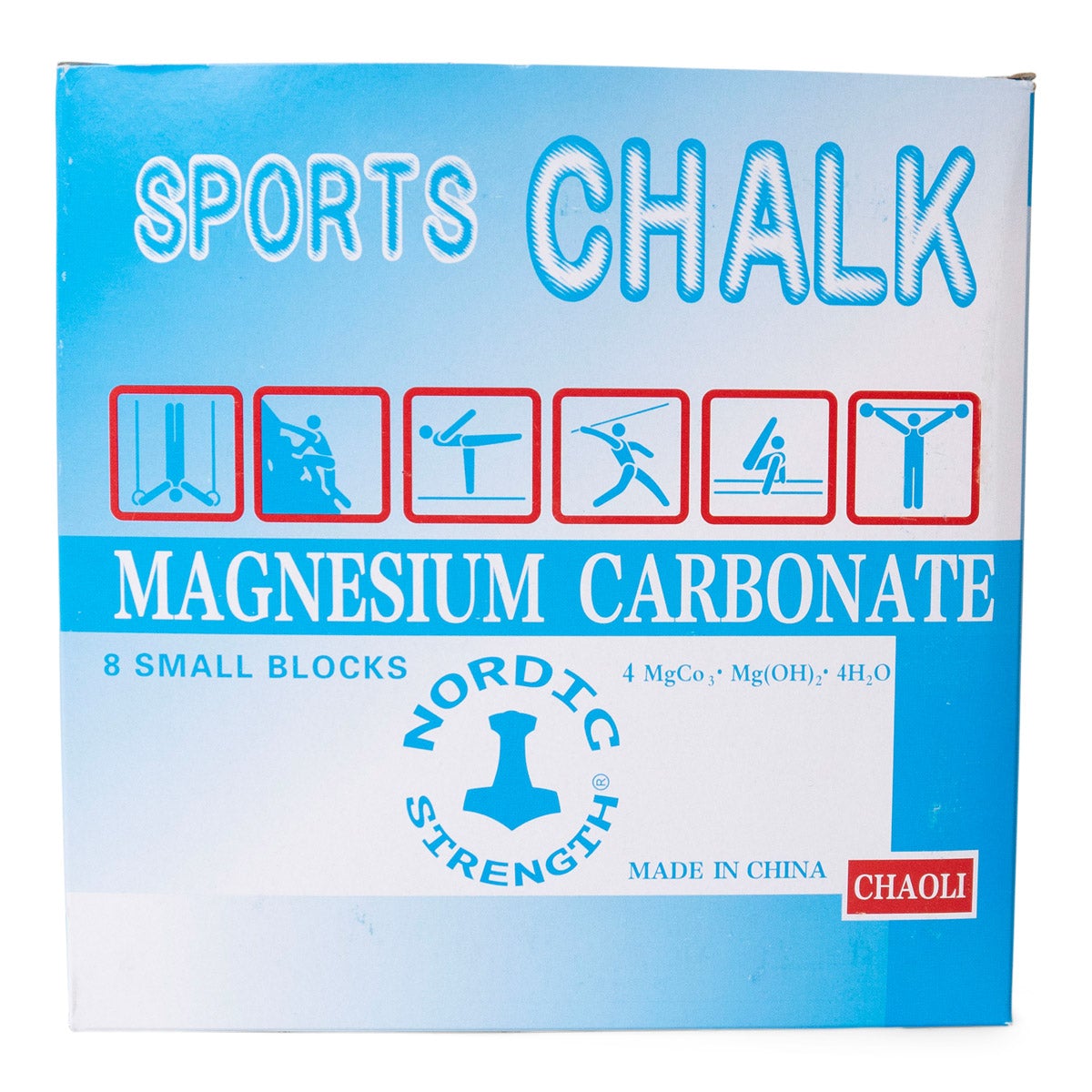 Sports kalk till fitness - Magnesium carbonat (8 block)