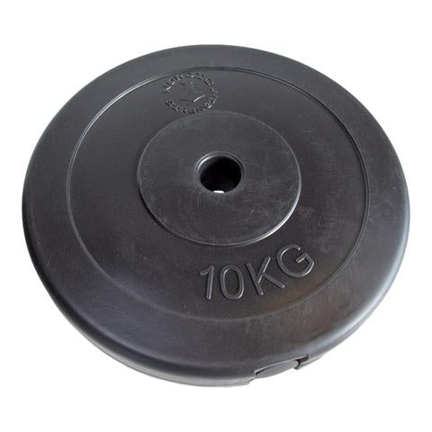 Viktskiva i hård plast 10 kg (30 mm)