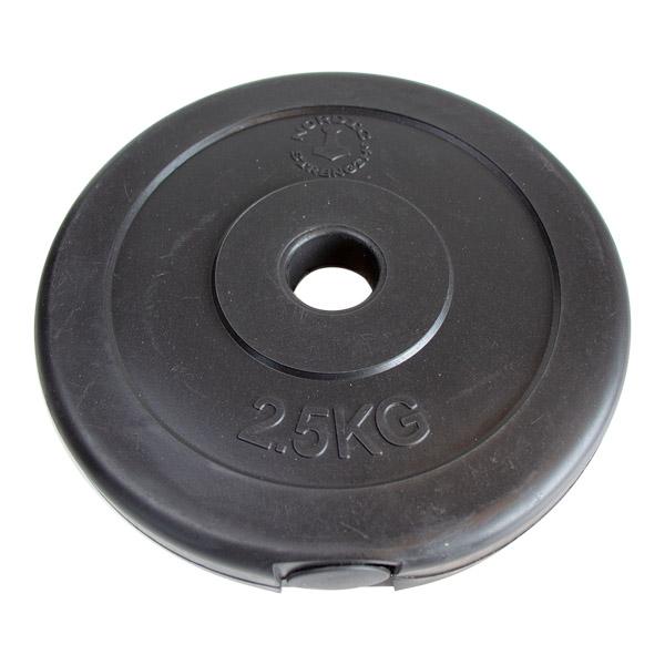Viktskiva i hård plast 2,5 kg (30 mm)