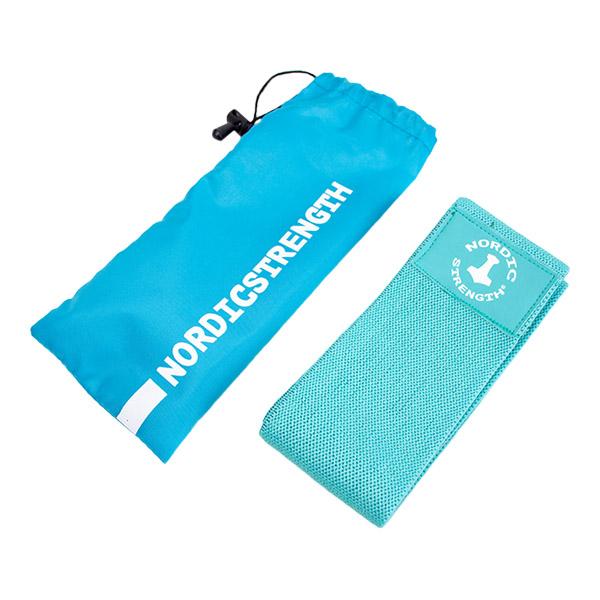 Booty Band - Hip circle i bomull/elastan - Turkos & Mellan