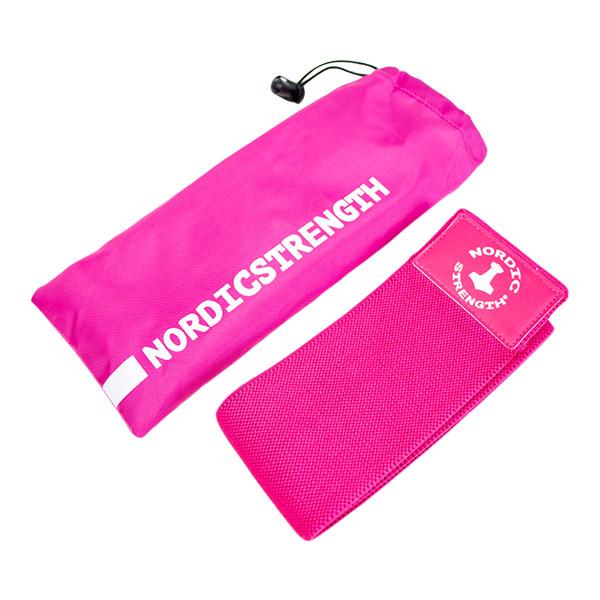 Booty Band - Hip circle i bomull/elastan - Rosa & Lätt