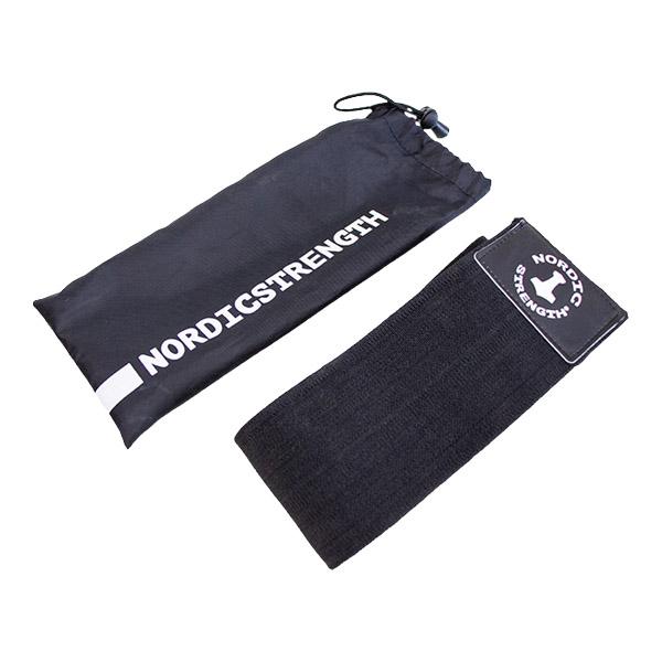 Booty Band - Hip circle i bomull/elastan - Svart & Extra Hård