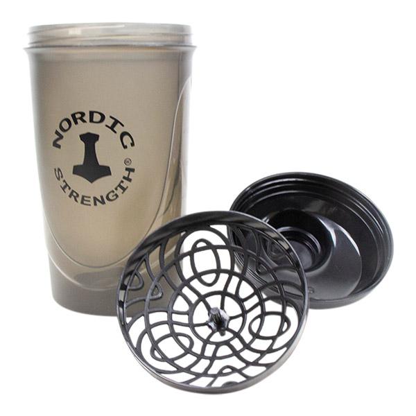 Shaker till proteinpulver m.m. (Svart) - Nordic Strength