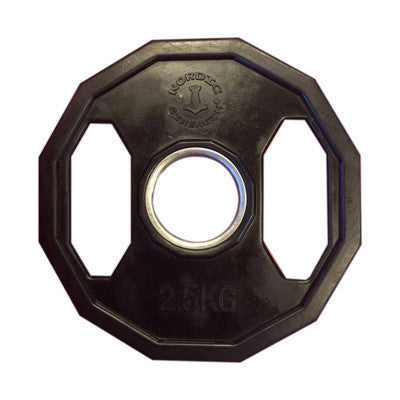 Viktskiva 2,5 kg - 50 mm Svart/12kantig