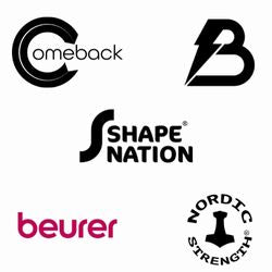 Comeback Blast ShapeNation Beurer Nordic Strength logos