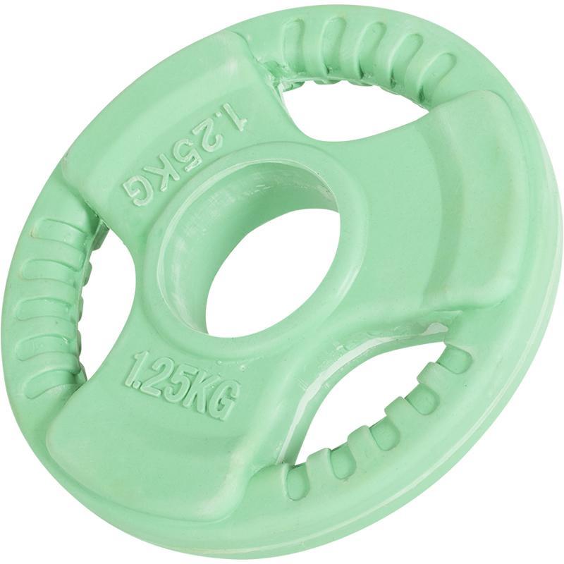 Hantelskivor 50 mm Gummi med Grepp 1,25 kg