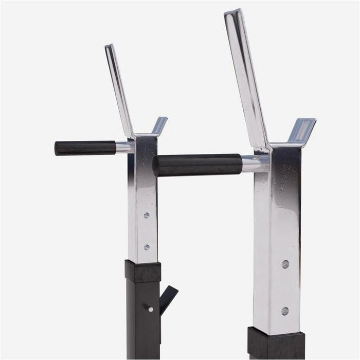 Träningsbänk med bänkpress-ställ svart (Gorilla)