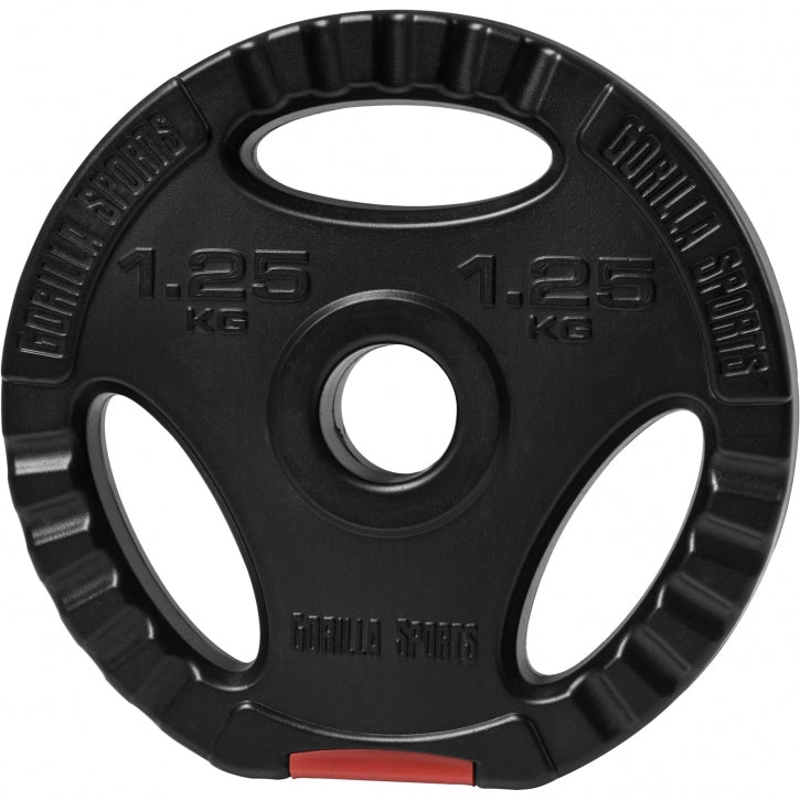 Viktskiva grip hård plast 1,25 kg (30 mm)