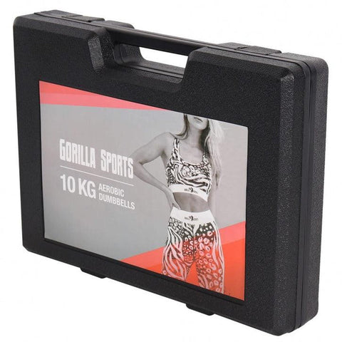 Aerobics hantelset med väska (10 kg)