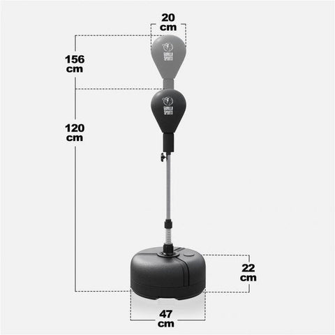 Höjdjusterbar punchingball