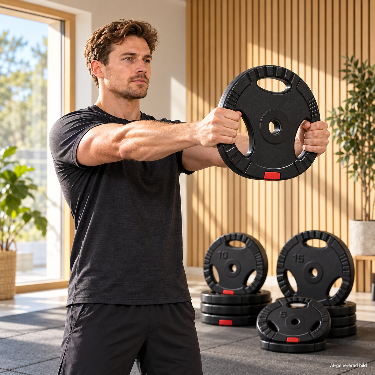 100 kg viktskivor med grepp – 30 mm