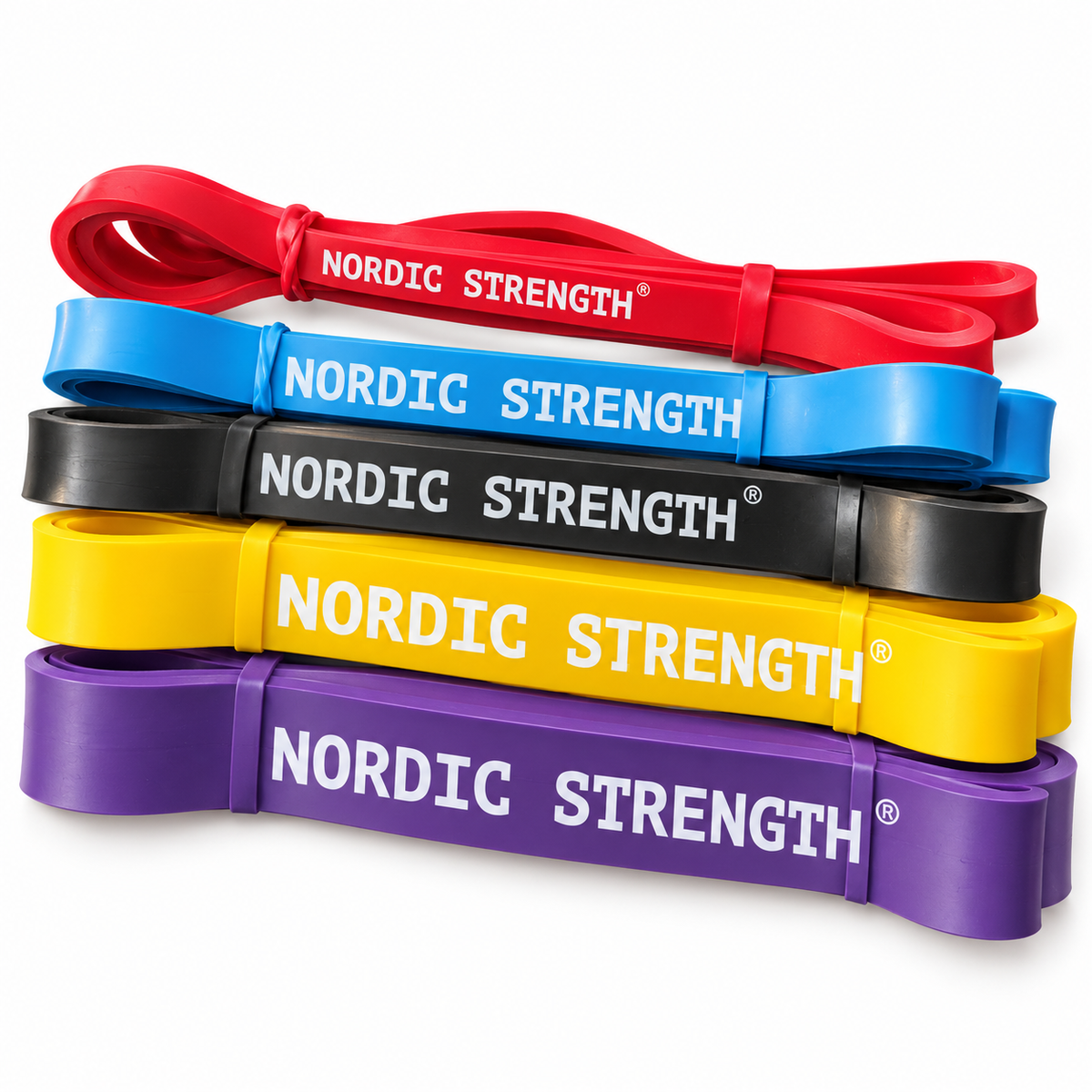 Strength Bands 5-pack | Fem träningsband i olika styrkor
