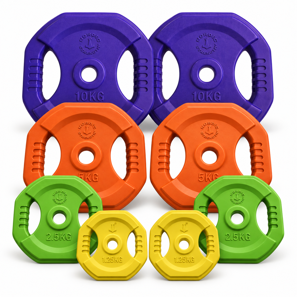 Färgat pumpskivset 37,5 kg | Nordic Strength