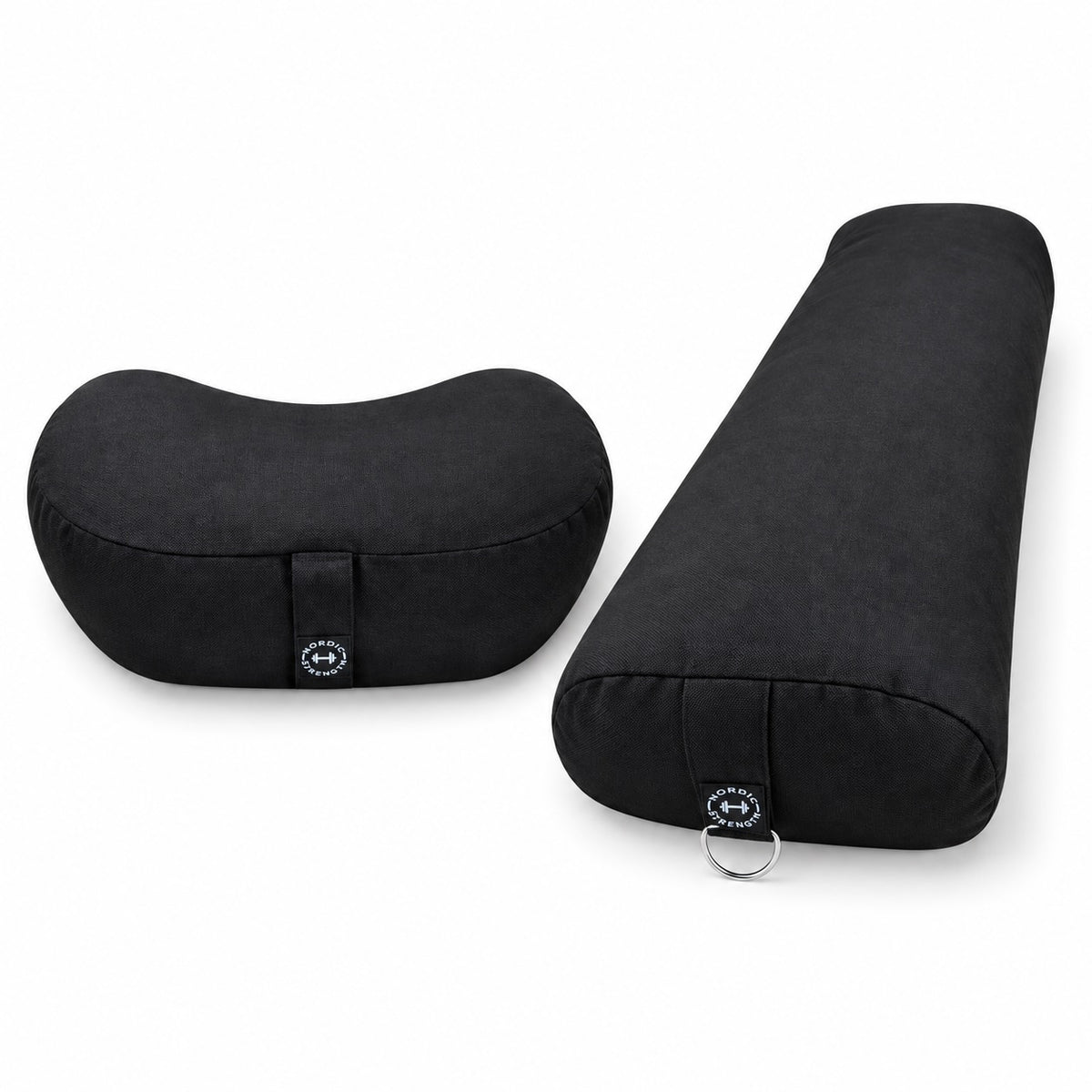 Yogabolster och meditationskudde – svart paket