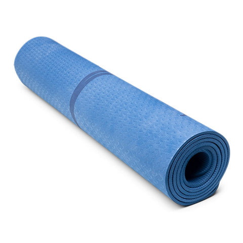 TPE Yogamatta 6 mm – Blå (2:a sortering)