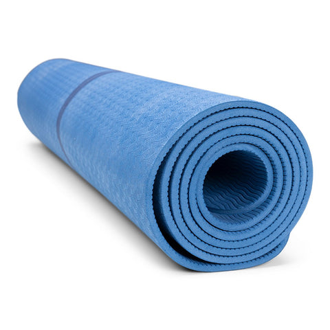 TPE Yogamatta 6 mm – Blå (2:a sortering)