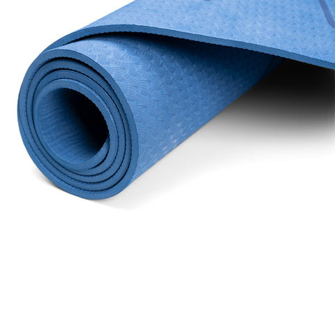 TPE Yogamatta 6 mm – Blå (2:a sortering)