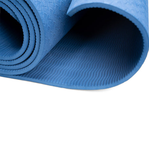 TPE Yogamatta 6 mm – Blå (2:a sortering)