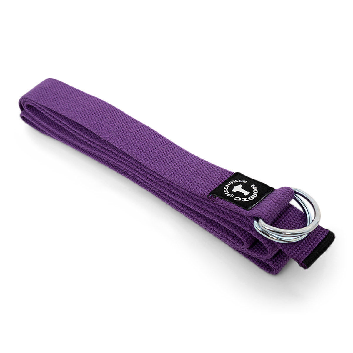 Yogabälte med metallspänne - Lila