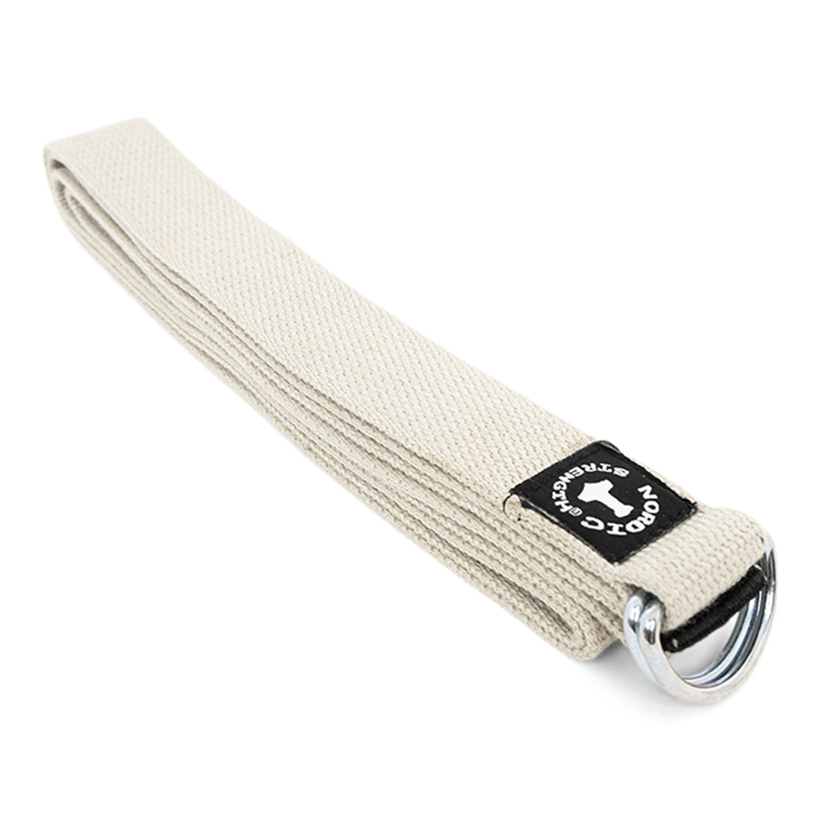 Yogabälte med metallspänne - Ljusgrå