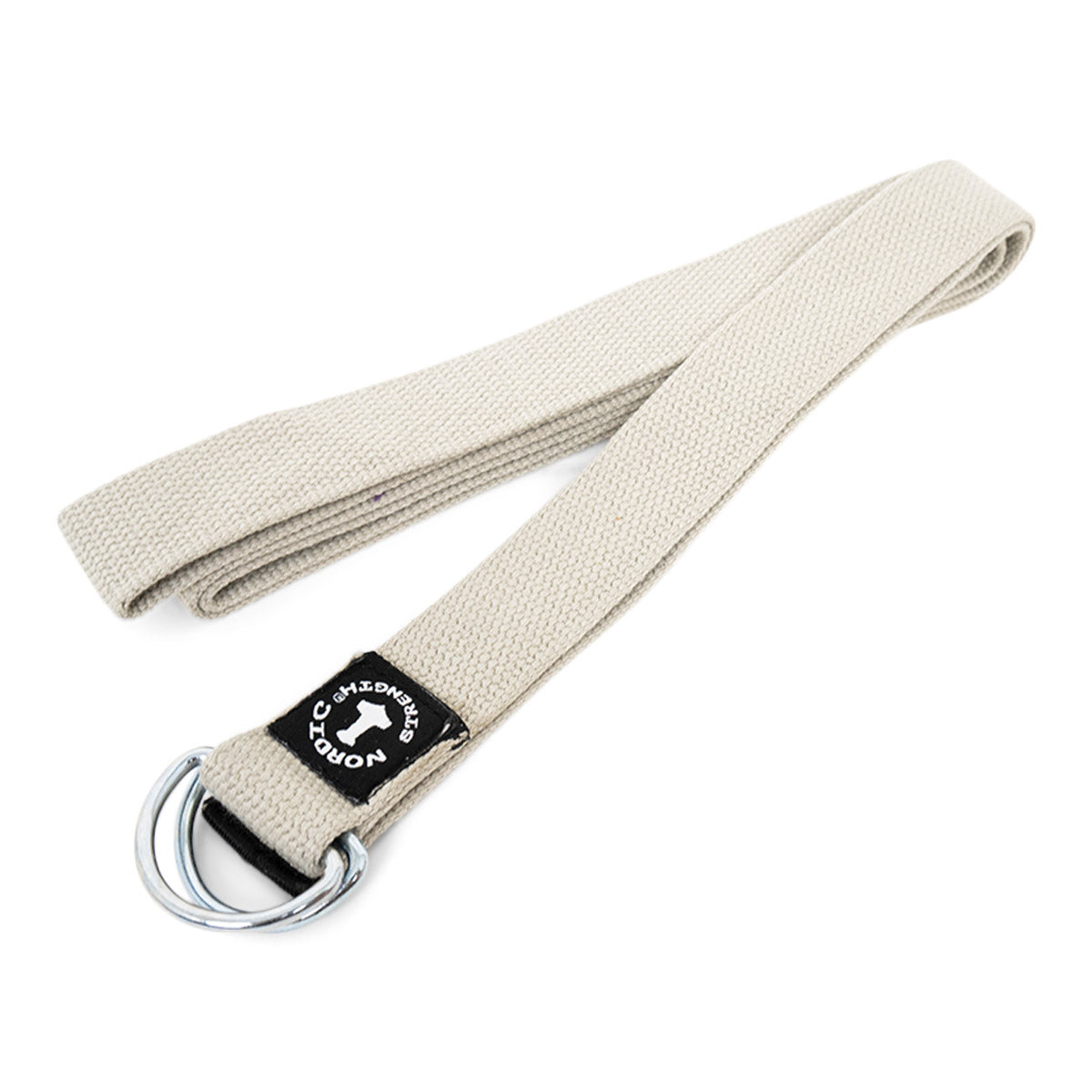 Yogabälte med metallspänne - Ljusgrå