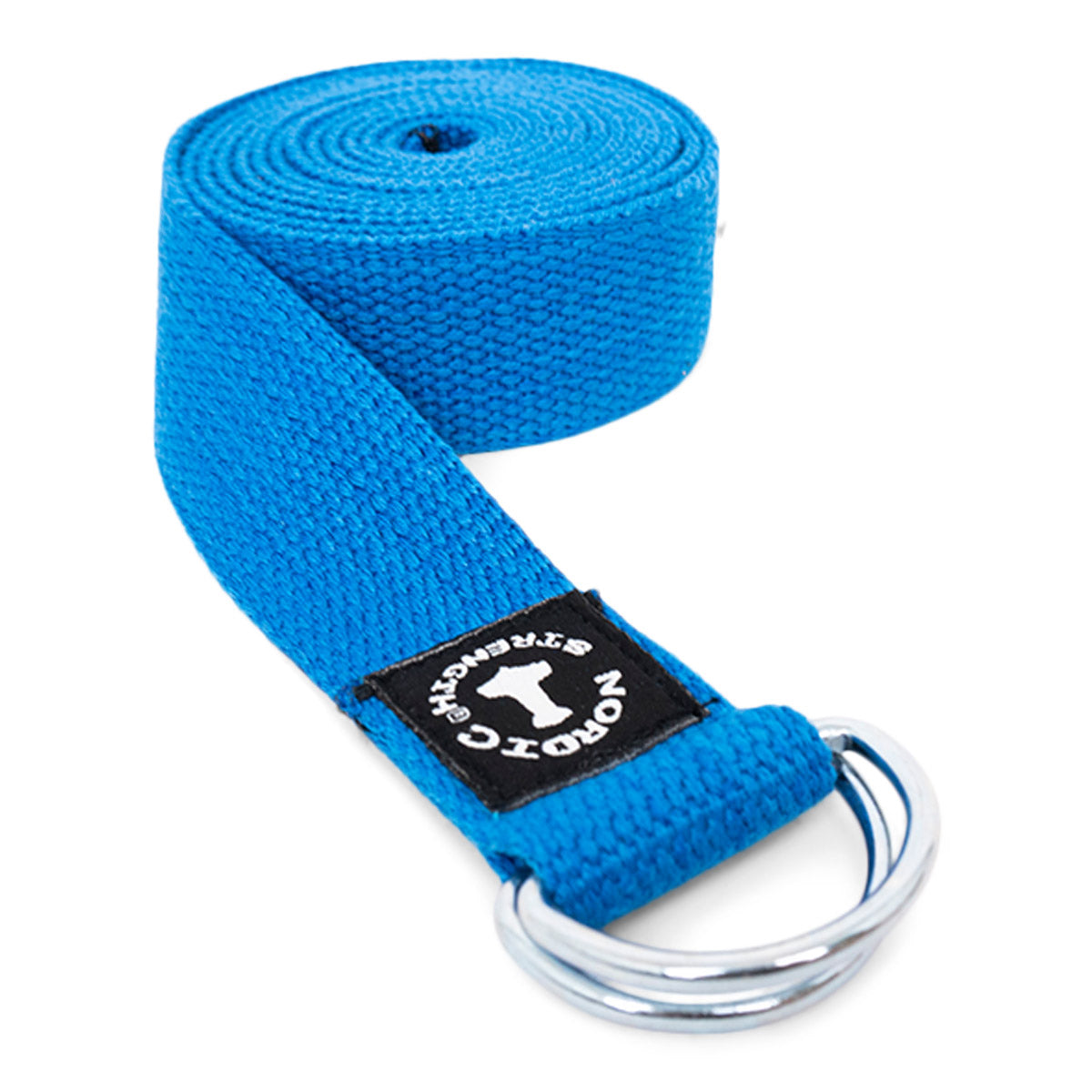 Yogabälte med metallspänne - Blå