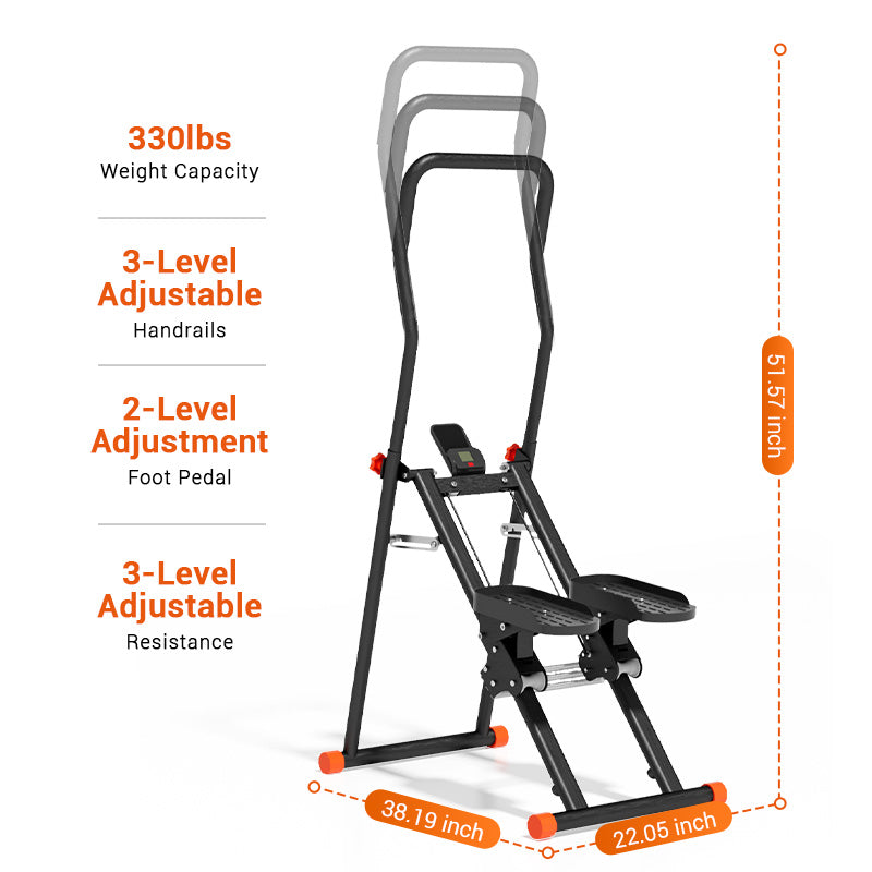 Hopfällbar trappmaskin (Stair Stepper)