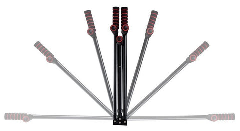 Justerbar ben- och lårmuskelsträckare