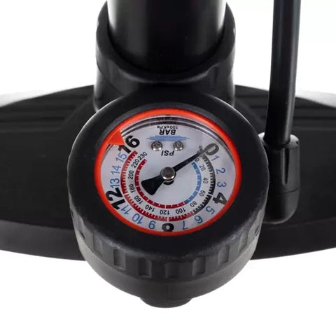 Fotpump med manometer (16 bar / 230 PSI)