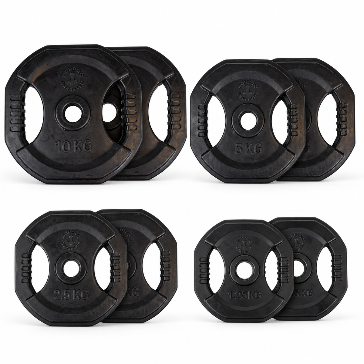 Svart pumpskivset 37,5 kg | Nordic Strength