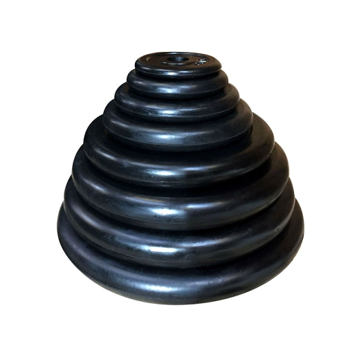 SVART Gummiviktskiva 30 mm 2,5 kg